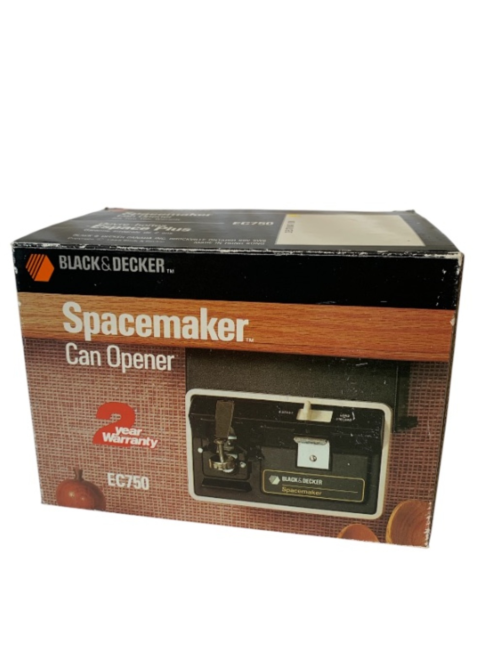 Vintage Black & Decker Spacemaker Can Opener - Black
